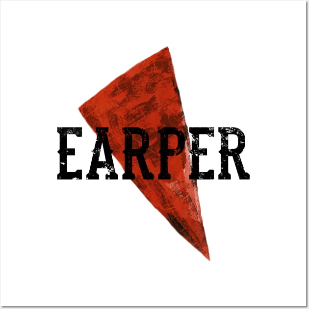 Earper Triangle (Black Text) - Wynonna Earp Wall Art by Queerdelion
